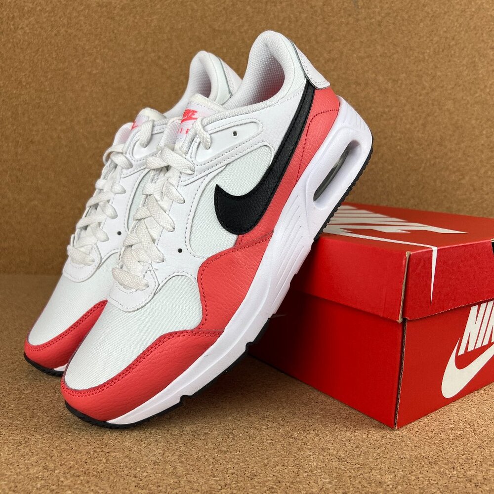 Nike Air Max SC Women's Sneakers Shoes Size 11 White Black Magic Ember Athletic